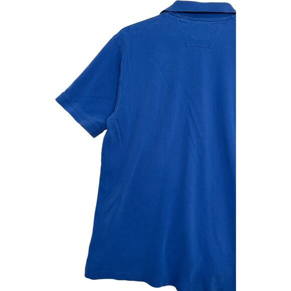 Perlis Polo Shirt Mens Medium Blue Embroidered Crawfish Logo Southern Preppy - Picture 8 of 14